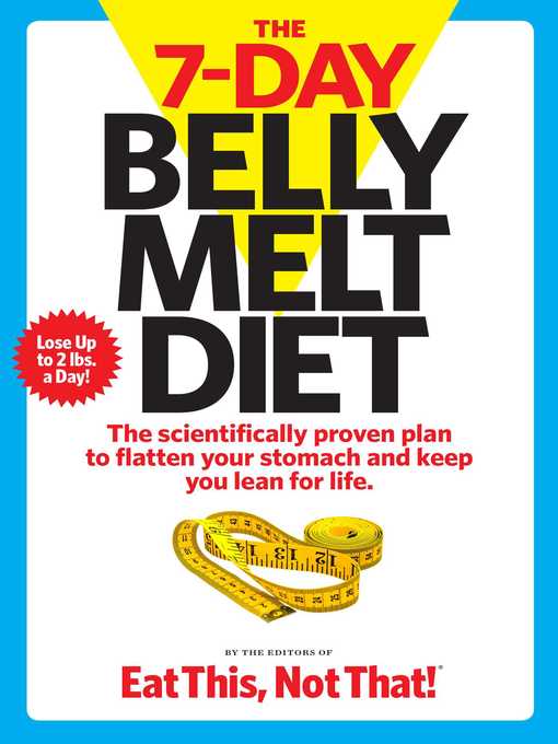 Title details for The 7-Day Belly Melt Diet by The Editors of  Eat This, Not That! - Wait list